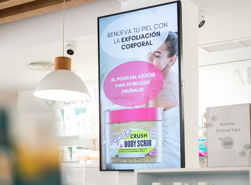 pantallas para farmacia zona espera